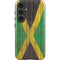 Jamaican Flag Dark Wood Galaxy S25 Plus Impact Case